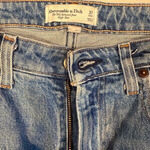 Abercrombie & Fitch 90s relaxed high rise Light Blue Relaxed Jeans